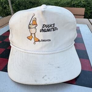 Vintage Ducks Unlimited John Baron Cap Hat Snapback Hunting Golf Youngan